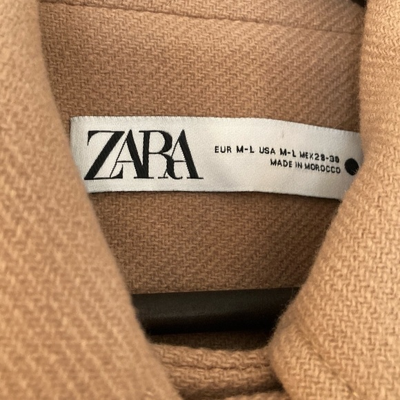 Zara Wool Cape Coat in Camel/M-L - Picture 3 of 14